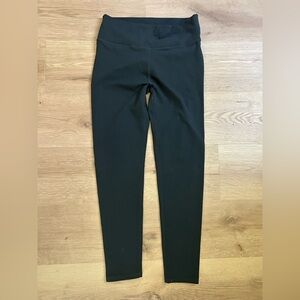 Fabletics dark green high rise leggings size large